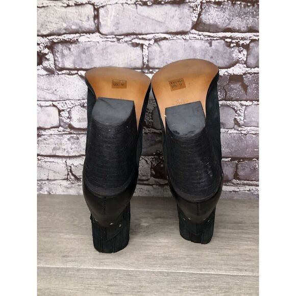 Musse & Cloud Black Suede Leather Chelsea Block Heel Boots Women’s Sz 9M US/40EU - Picture 15 of 16